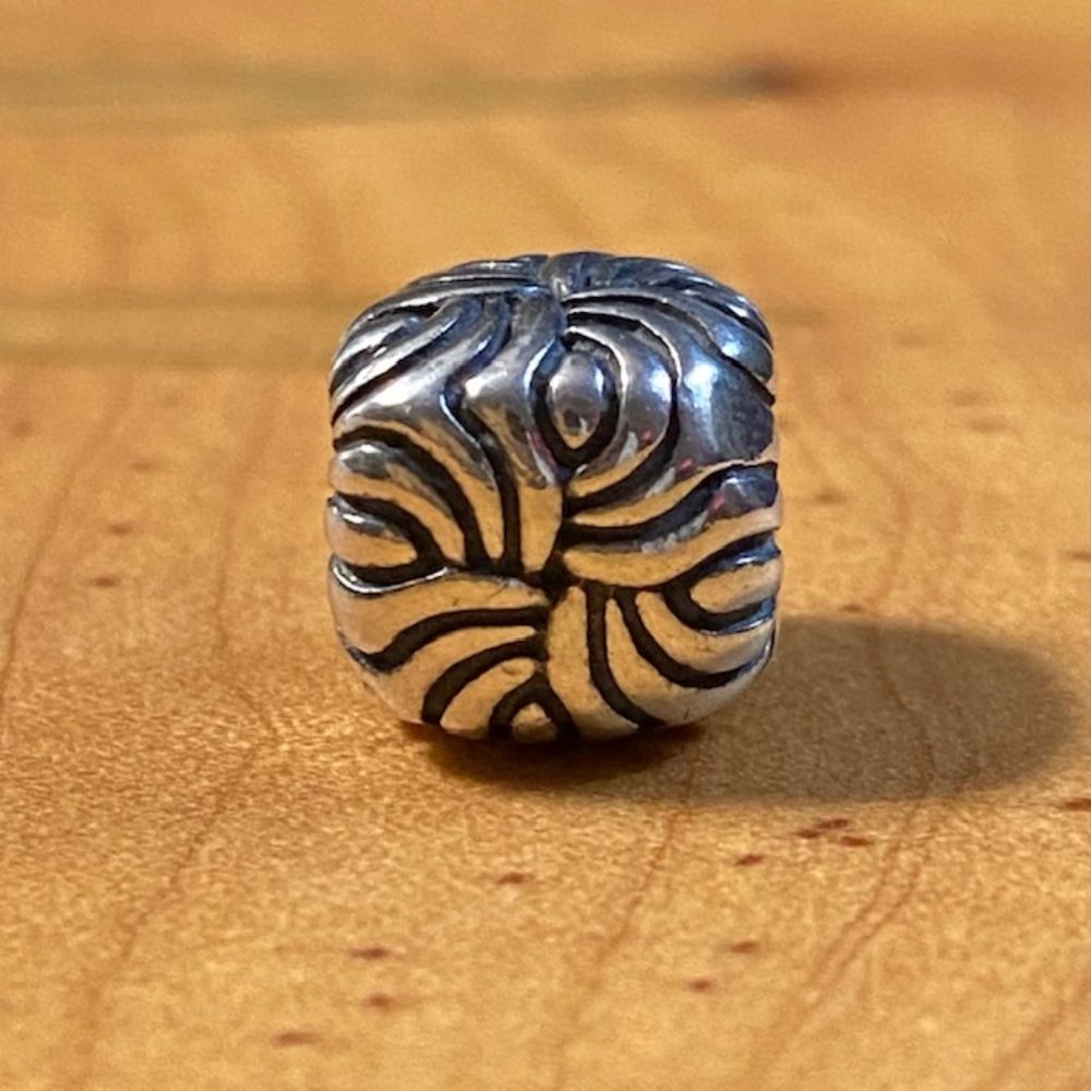 Pandora Sterling Silver Square Swirl Charm
